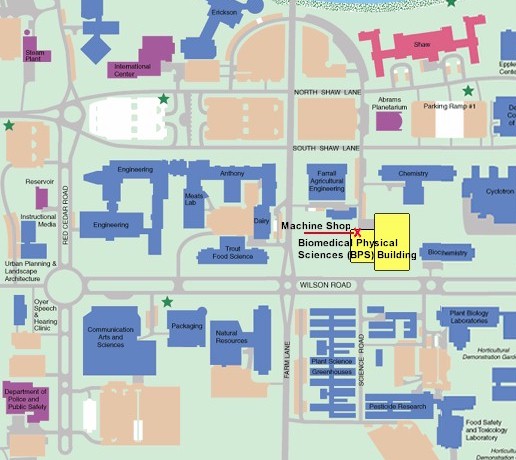 Map of MSU